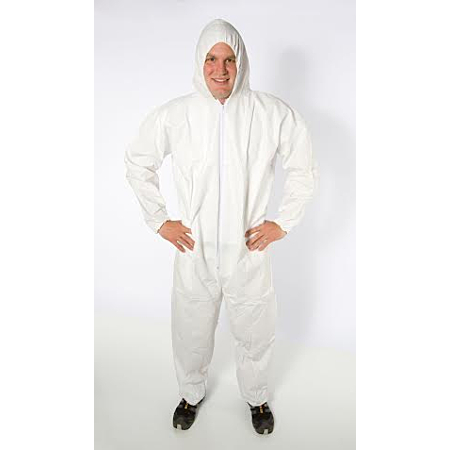 DC3300 Combinaison jetable avec capuche et poignets et chevilles élastiques  25/CAISSE